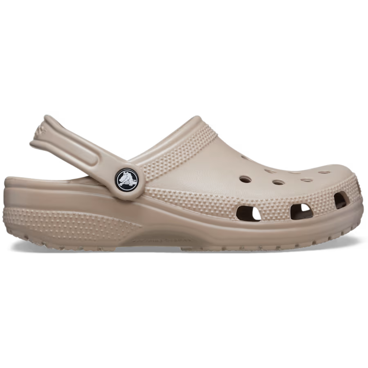 Crocs Classic Clog in taupe - side
