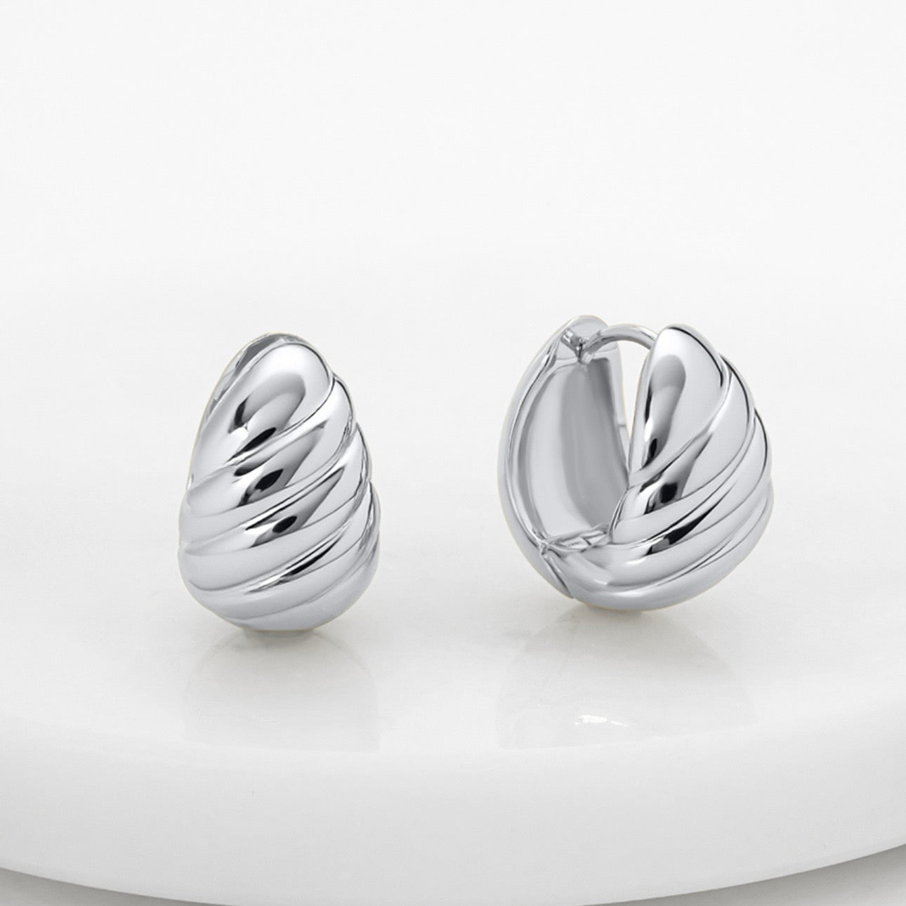 Zafino Bronte Hoop in Silver