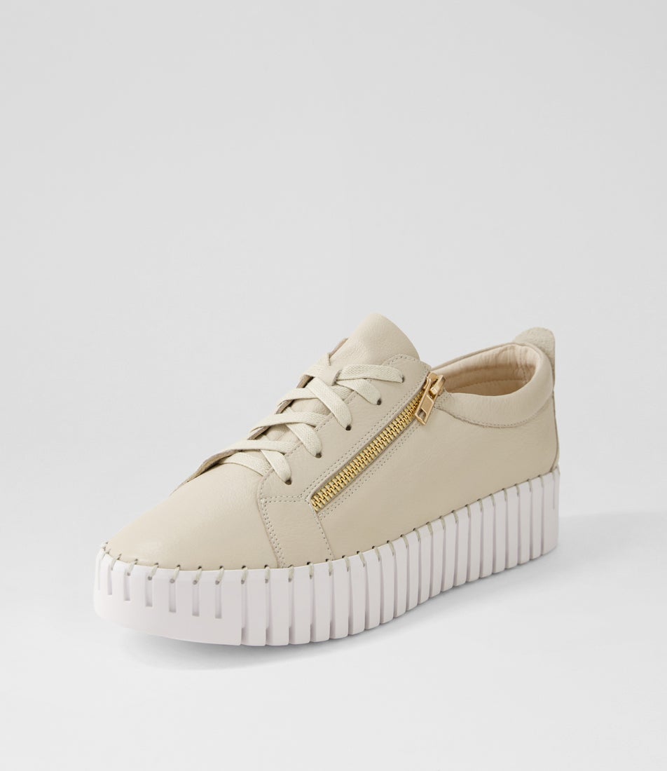 Django & Juliette Bump Sneaker - Macadamia Leather (view 5)