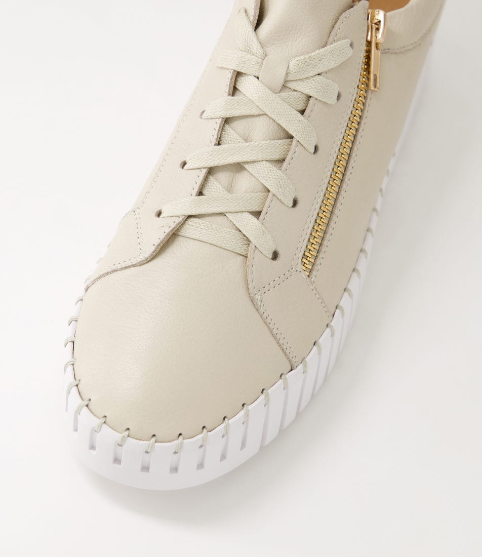 Django & Juliette Bump Sneaker - Macadamia Leather (view 3)