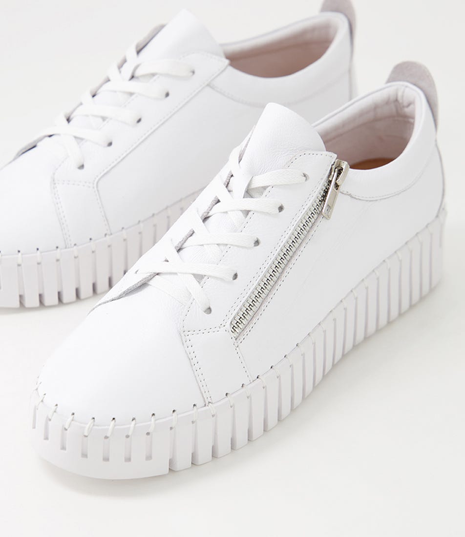 Bump Sneaker - White Leather - Catani Clothing