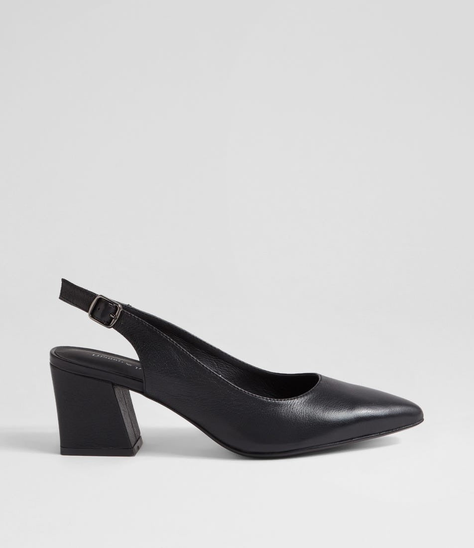 Malia - Black Leather