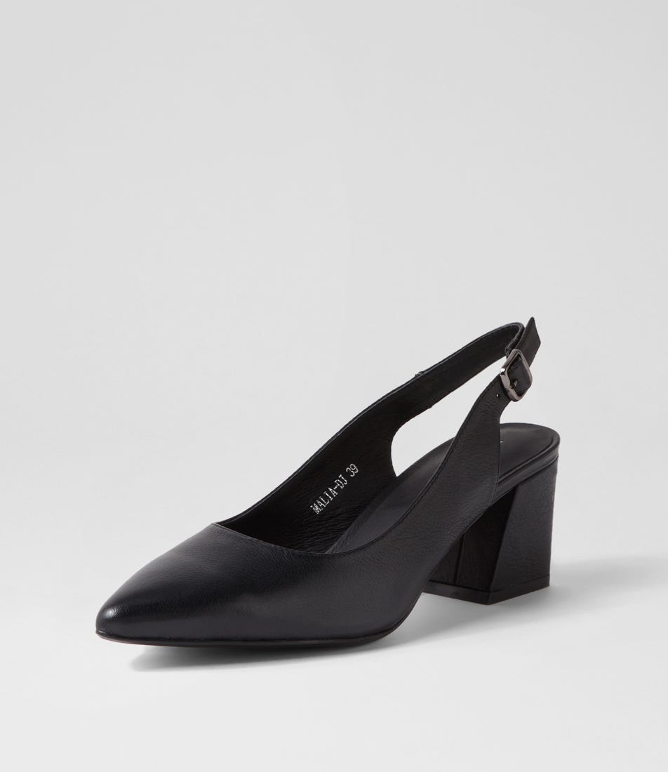 Malia - Black Leather