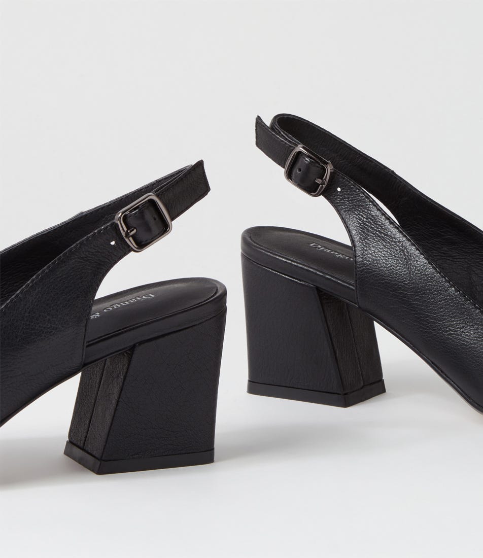 Malia - Black Leather