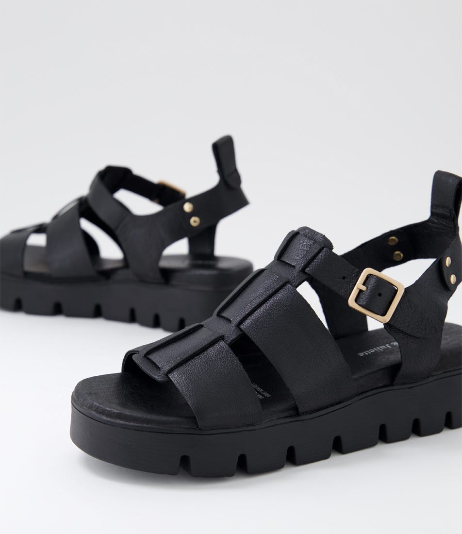 Bramleys Sandal - Black Leather