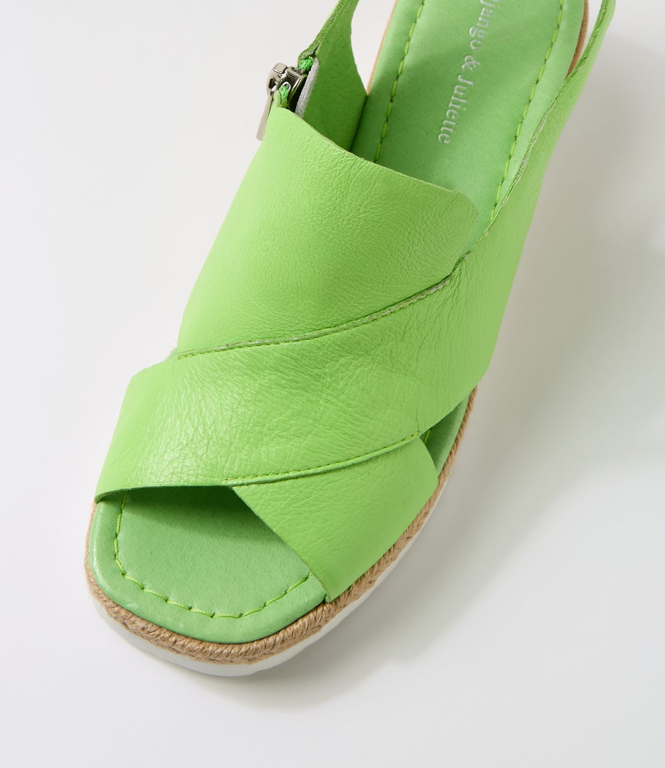 Django & Juliette Illiet Sandal - Light Lime (view 4)