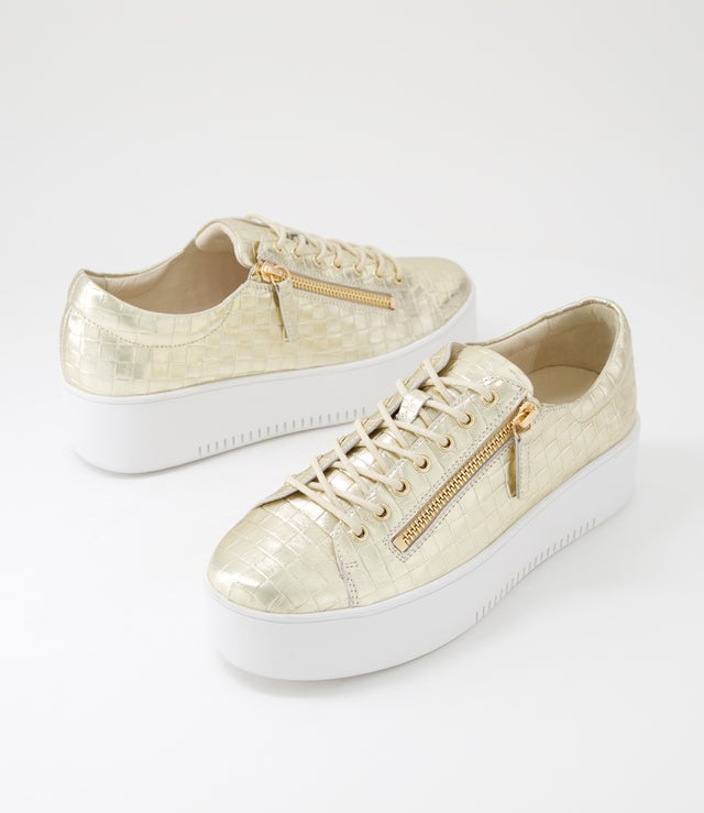 Wolfeta Sneaker - Pale Gold Weave - Catani Clothing