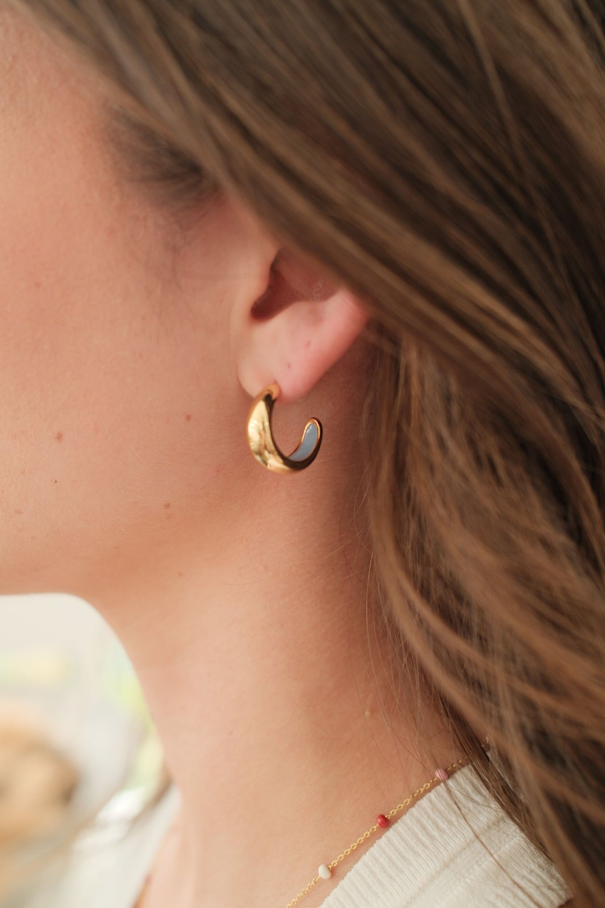 Zafino Mindi Hoop - Gold/Blue* (view 2)