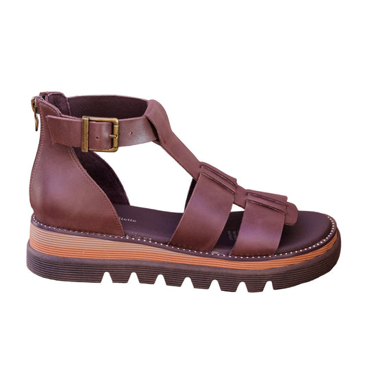Sloanes Sandal - Choc Leather
