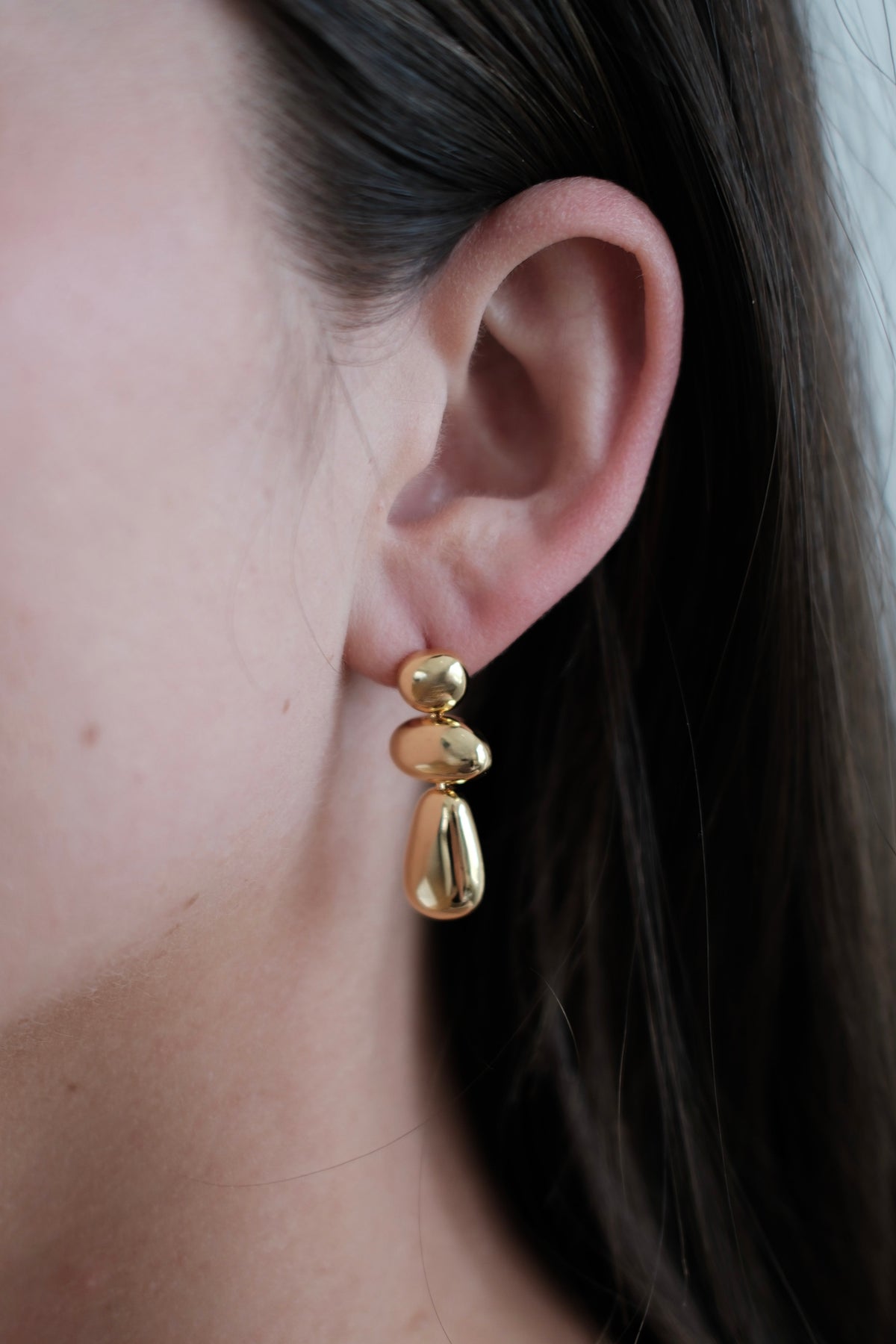 Zafino India Earring gold worn