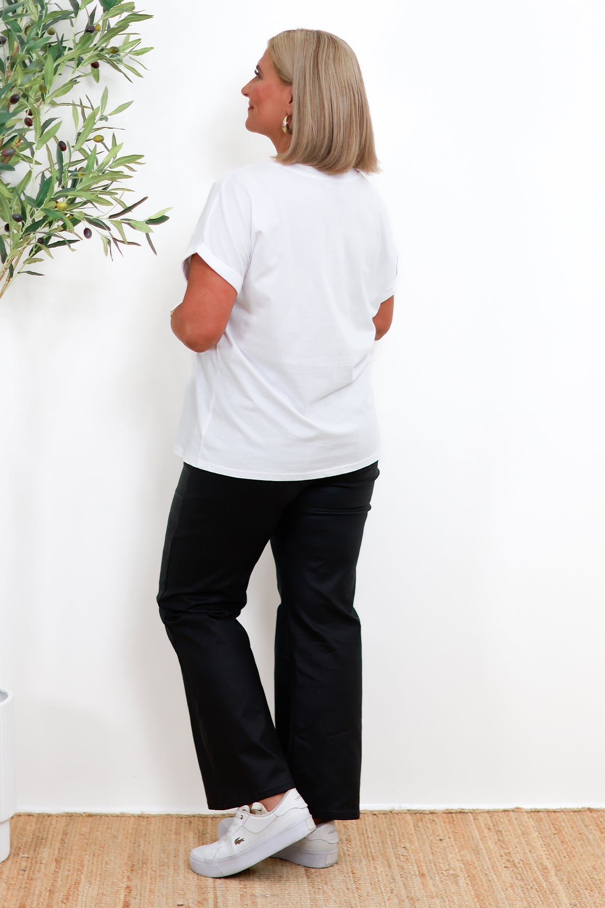 Sass Lover Tee White - back view