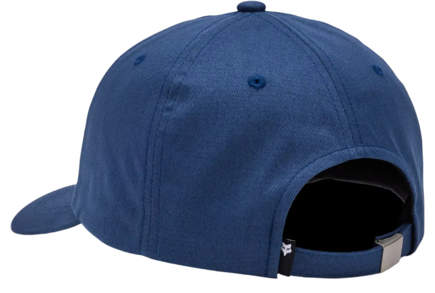 Fox Wordmark Adjustable Hat in indigo - back