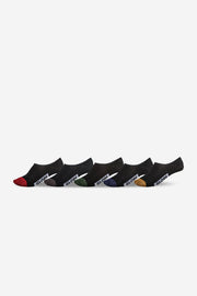 Dip Invisible Sock 5pk - Black / Assorted - Catani Clothing