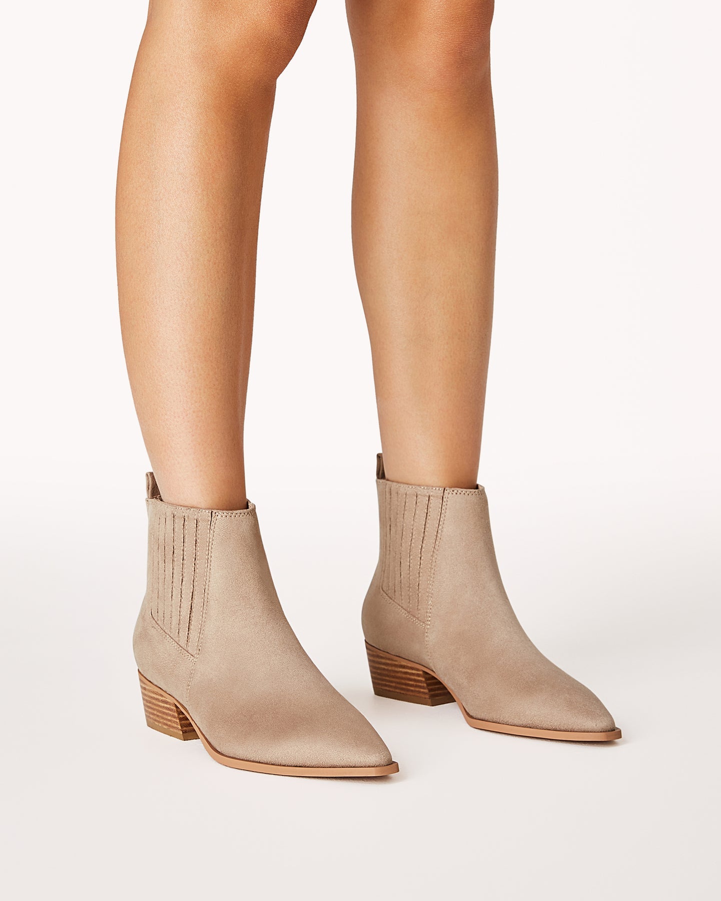 Ginny - Light Taupe Suede - Catani Clothing