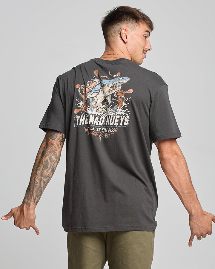 Catch Fish SS Tee - Vintage Black