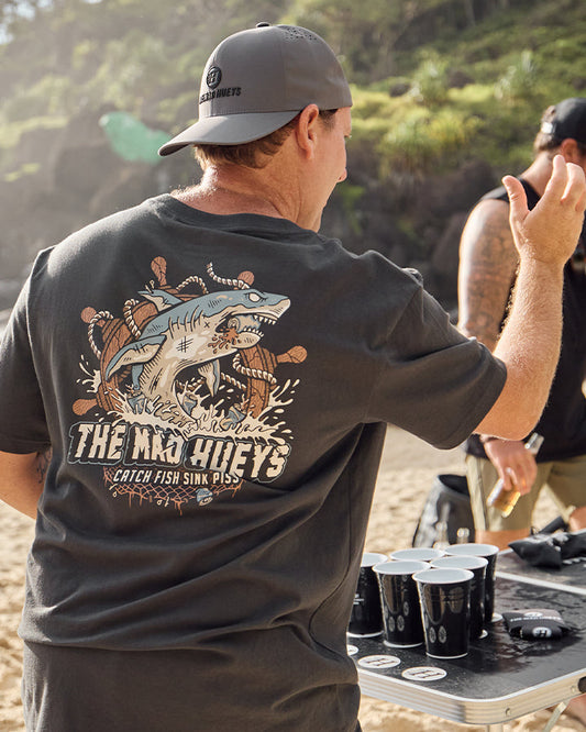 Catch Fish SS Tee - Vintage Black