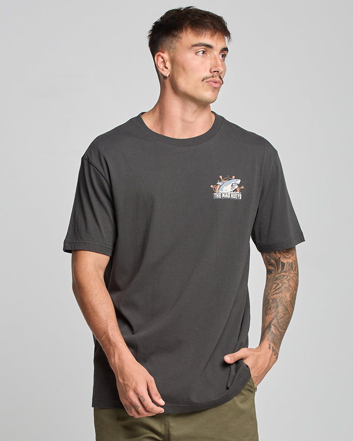 Catch Fish SS Tee - Vintage Black