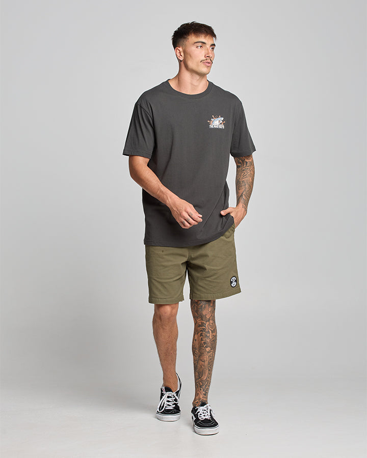 Catch Fish SS Tee - Vintage Black