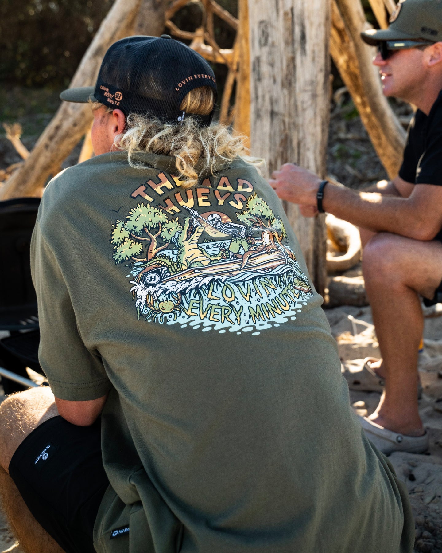 The Mad Hueys Loving Mangroves Short Sleeve Tee - Olive (view 4)