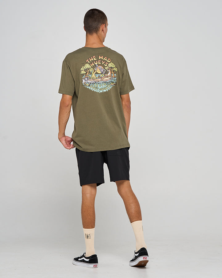 The Mad Hueys Loving Mangroves Short Sleeve Tee - Olive (view 3)
