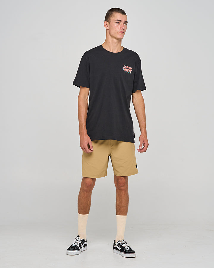 The Mad Hueys Tropic Octopissed Short Sleeve Tee - Black (view 3)