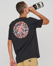 Tropic Octopissed Short Sleeve Tee - Black - Catani Clothing