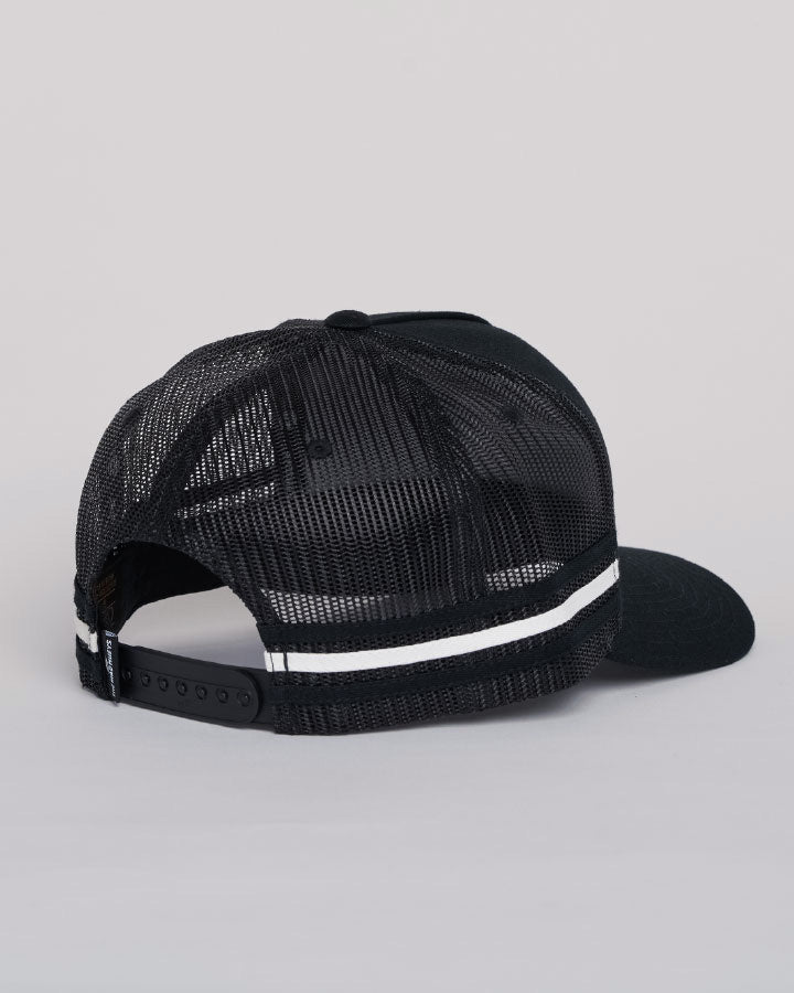 Black Cube Hueys trucker cap mesh back
