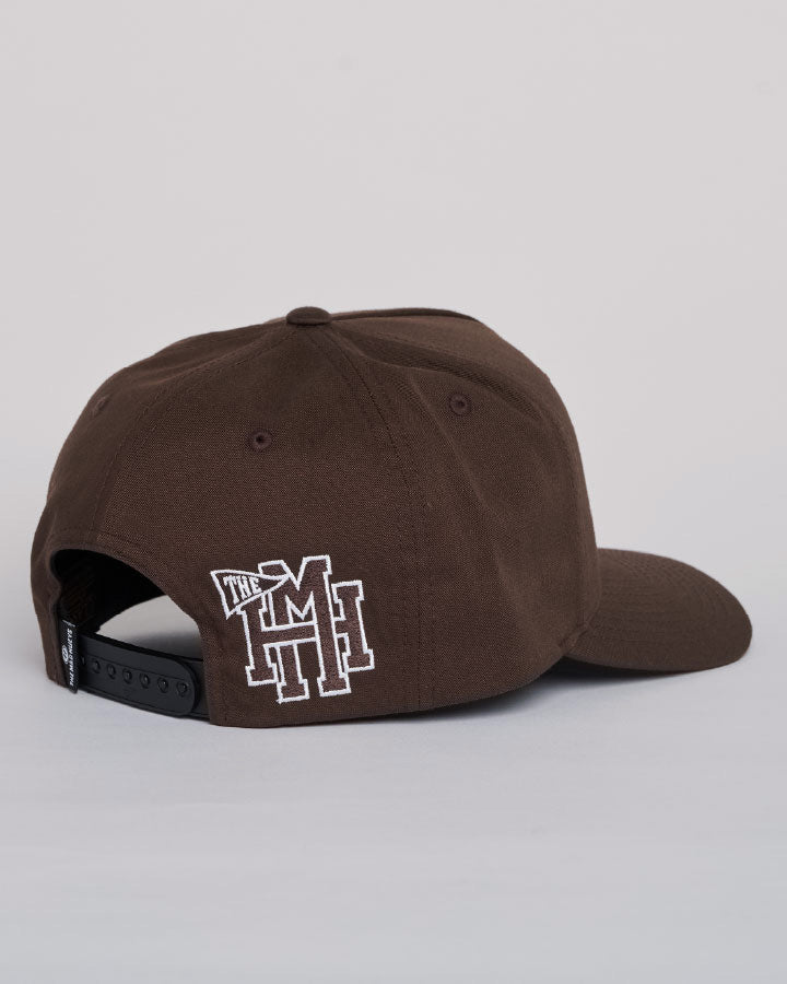 Walnut Ball Hueys snapback side view