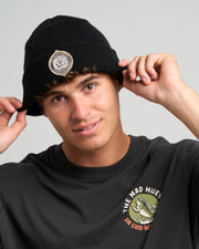 Fk Off Fish Straight Beanie - Black