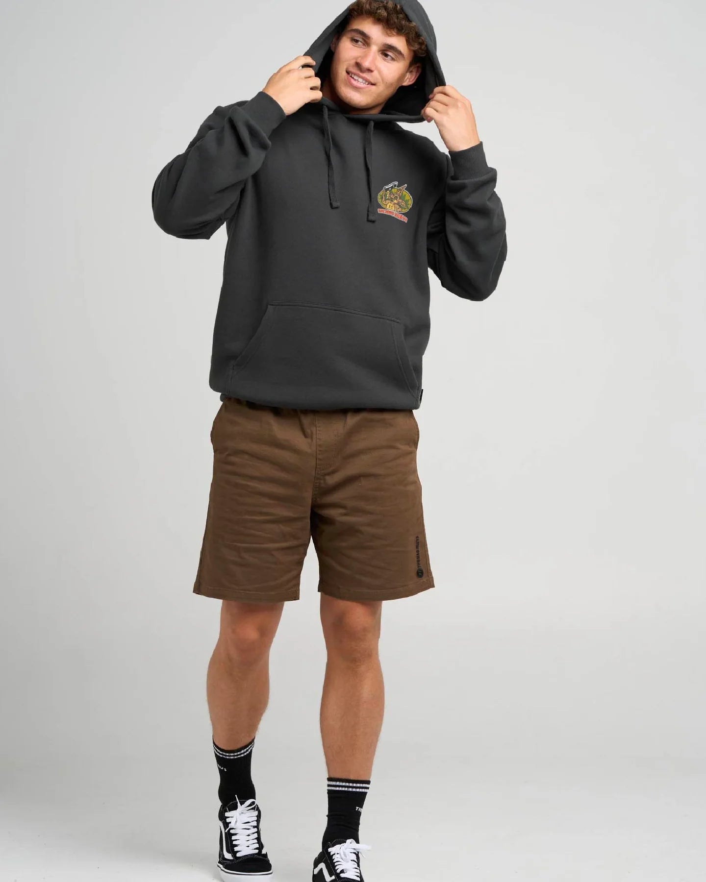 The Mad Hueys Less Blueys Hooded Pullover - Vintage Black (view 4)