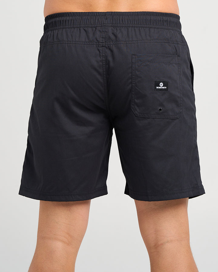 Skull Anchor 18" Volley Short - Black - Catani Clothing