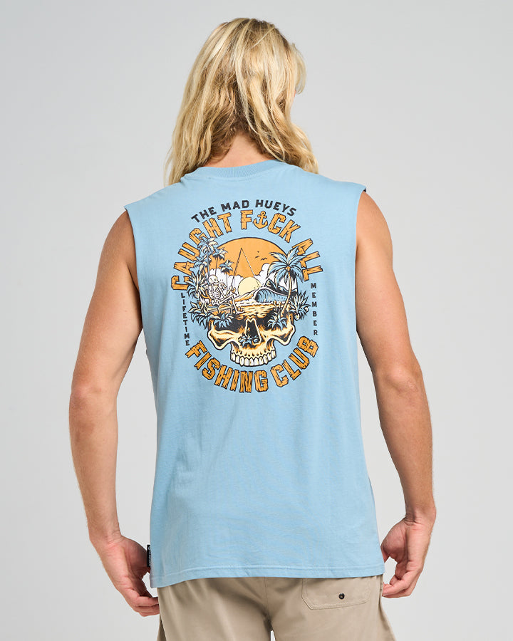 Caught Fk All Island - Muscle Steel Blue