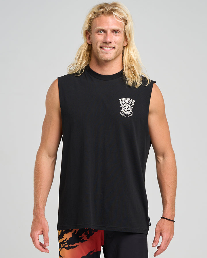 Ship Wheel Beers Muscle - Black - Catani Clothing