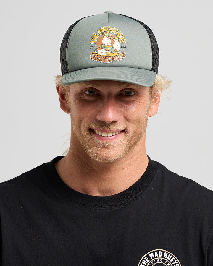 Cookedatoo Trio Foam Trucker - Olive - Catani Clothing