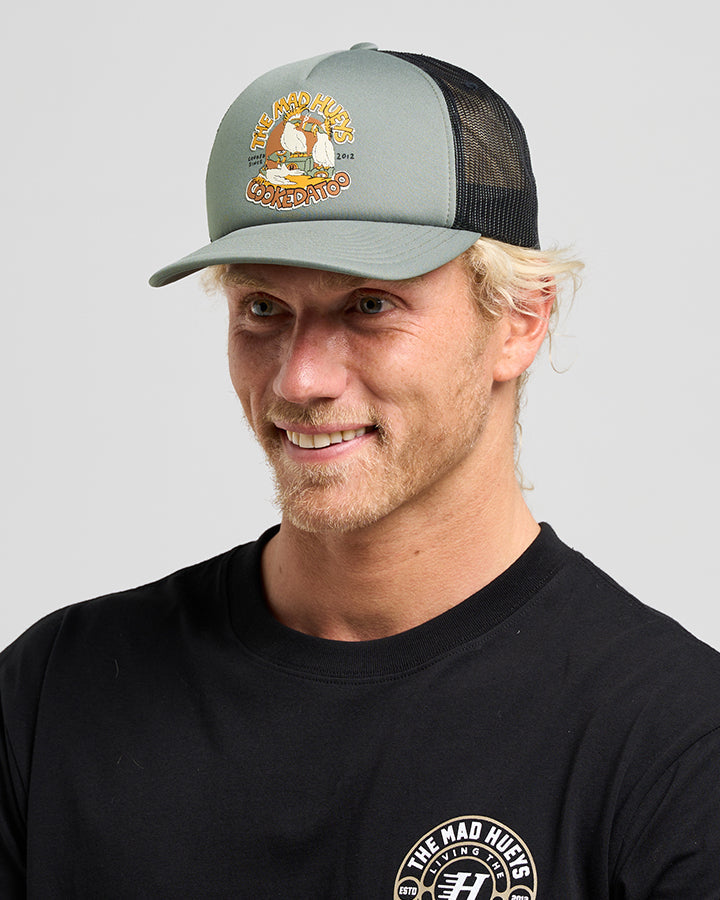 The Mad Hueys Cookedatoo Trio Foam Trucker - Olive (view 4)