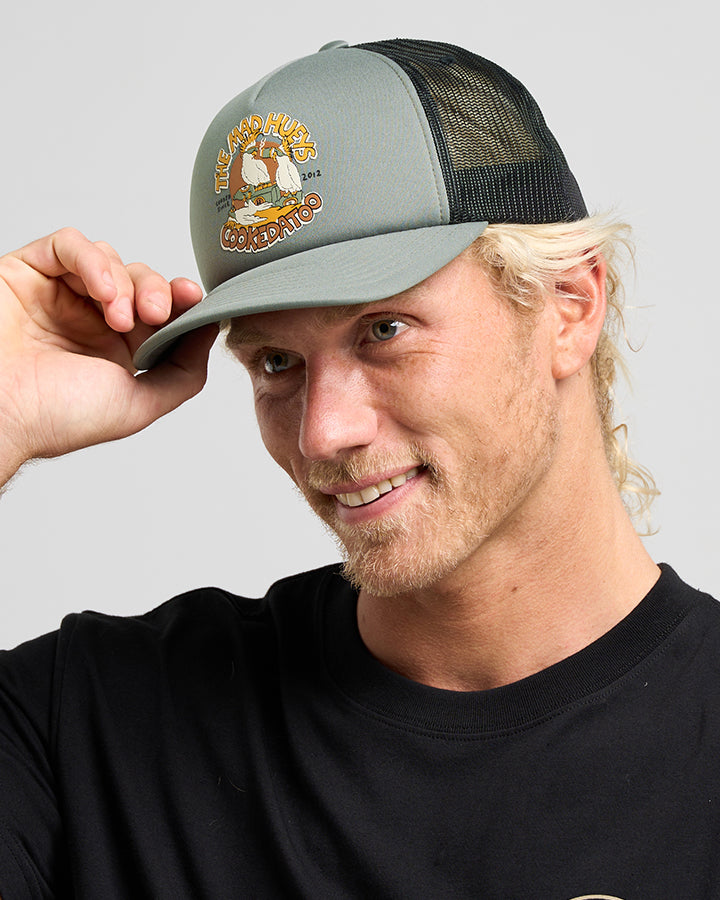 The Mad Hueys Cookedatoo Trio Foam Trucker - Olive (view 3)