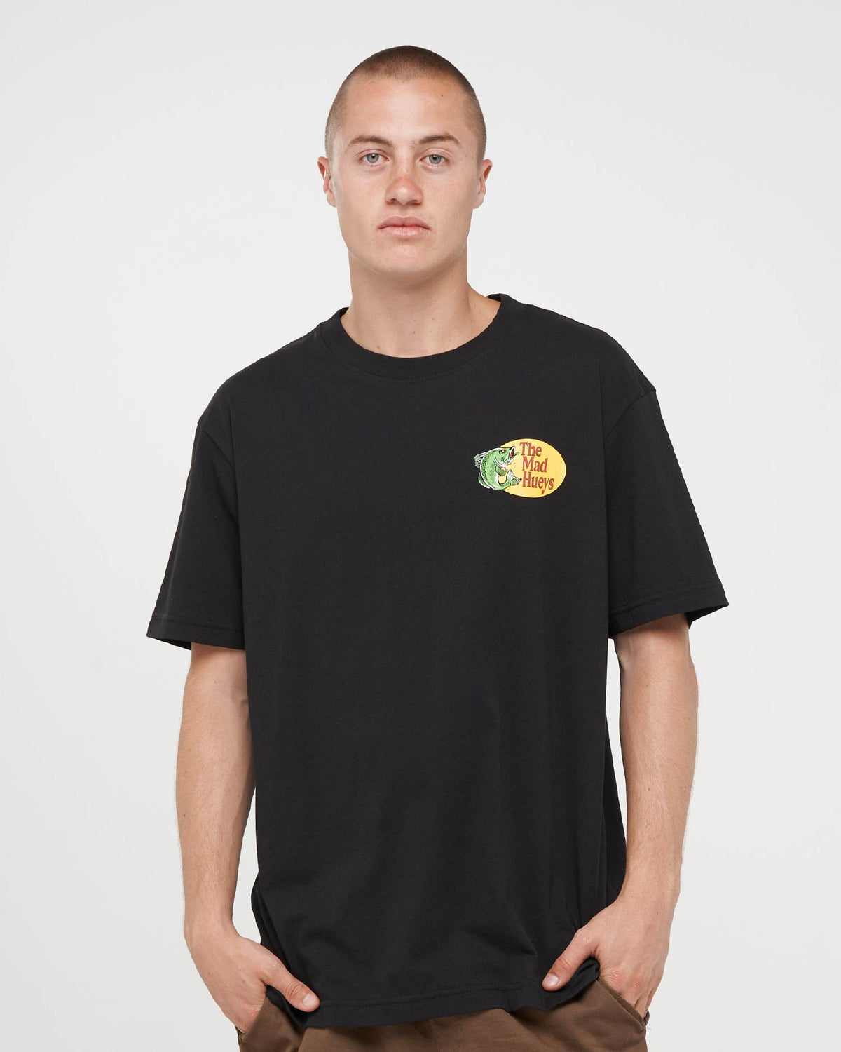 Mad Hueys Pro Hueys SS Tee in black - back