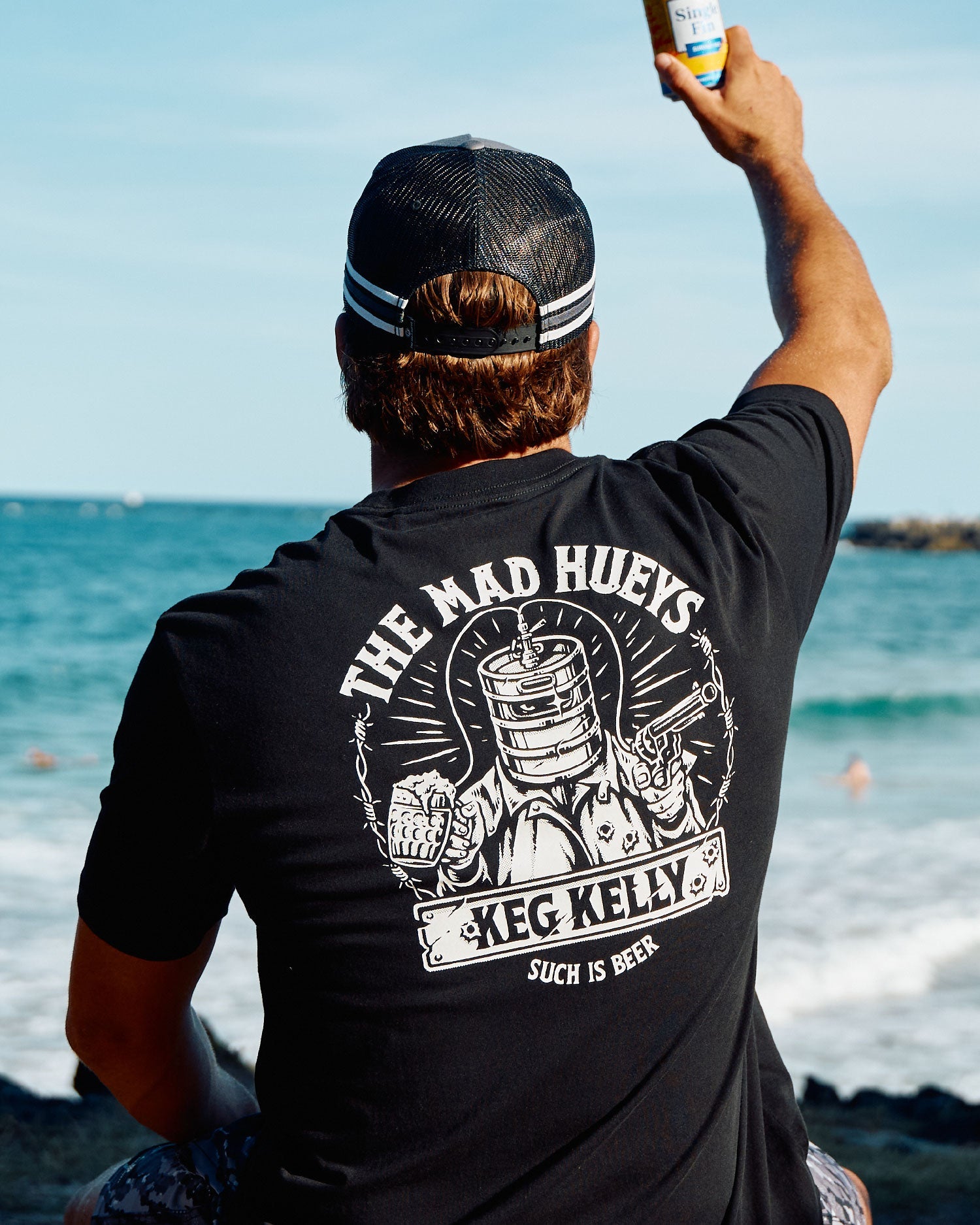 Mad Hueys Such Is Kelly SS Tee in black - front
