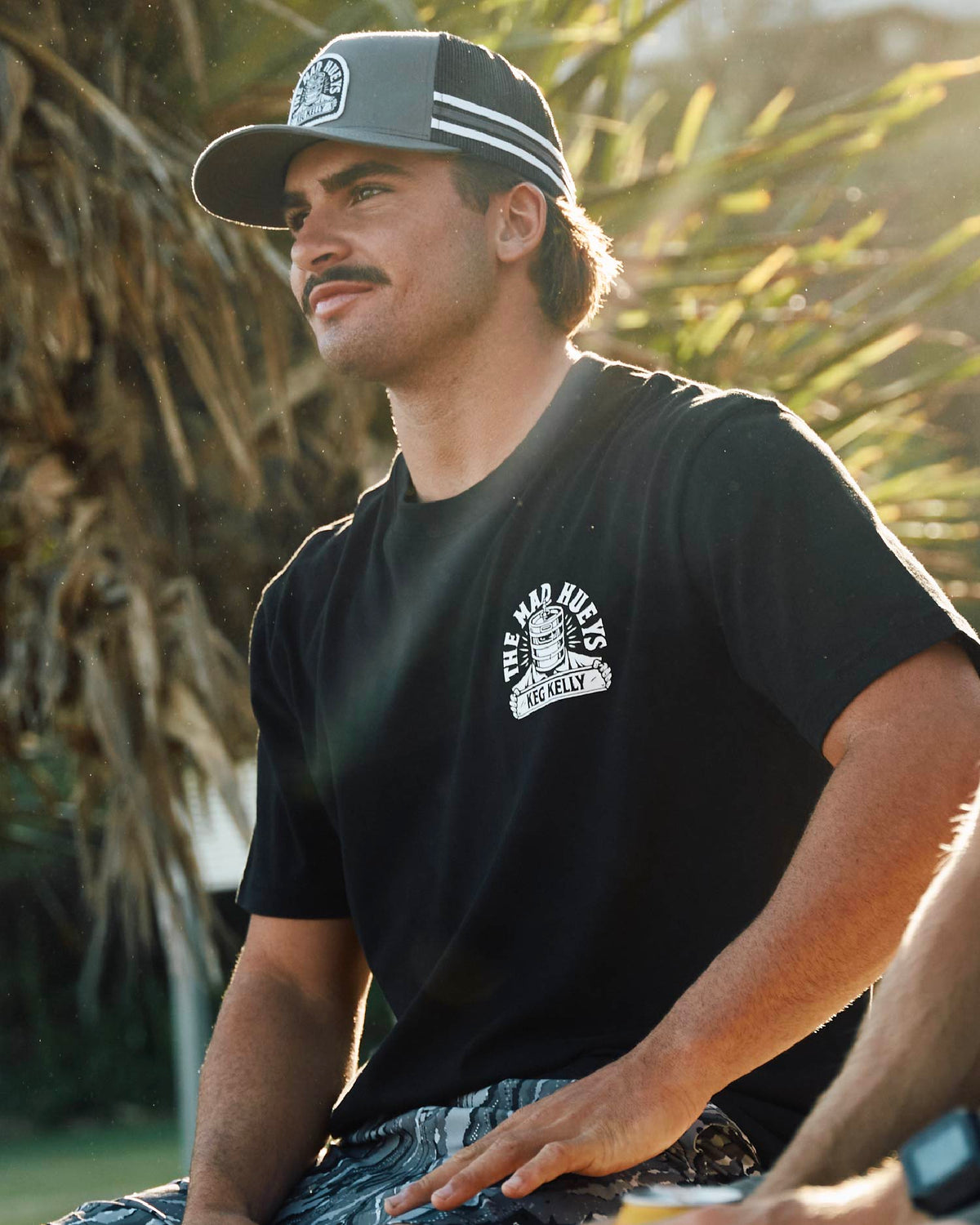 Mad Hueys Such Is Kelly SS Tee in black - back