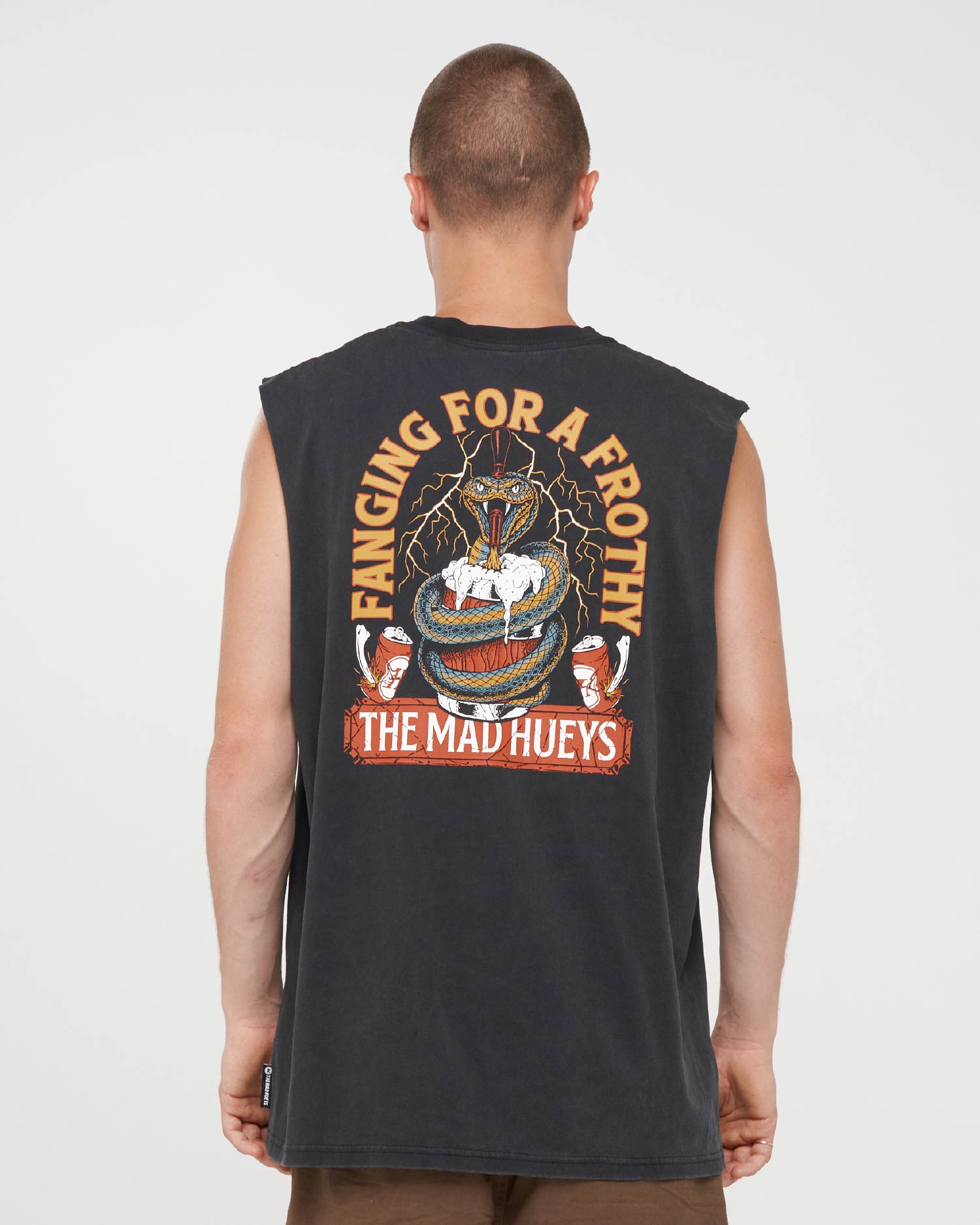 Mad Hueys Fanging Keg Muscle in washed black - front