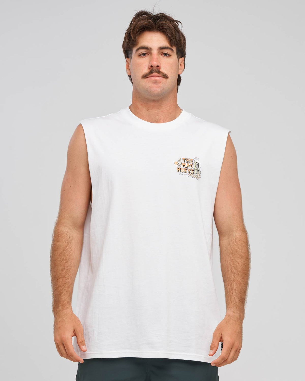 Mad Hueys Shoey Bar Muscle in white - front