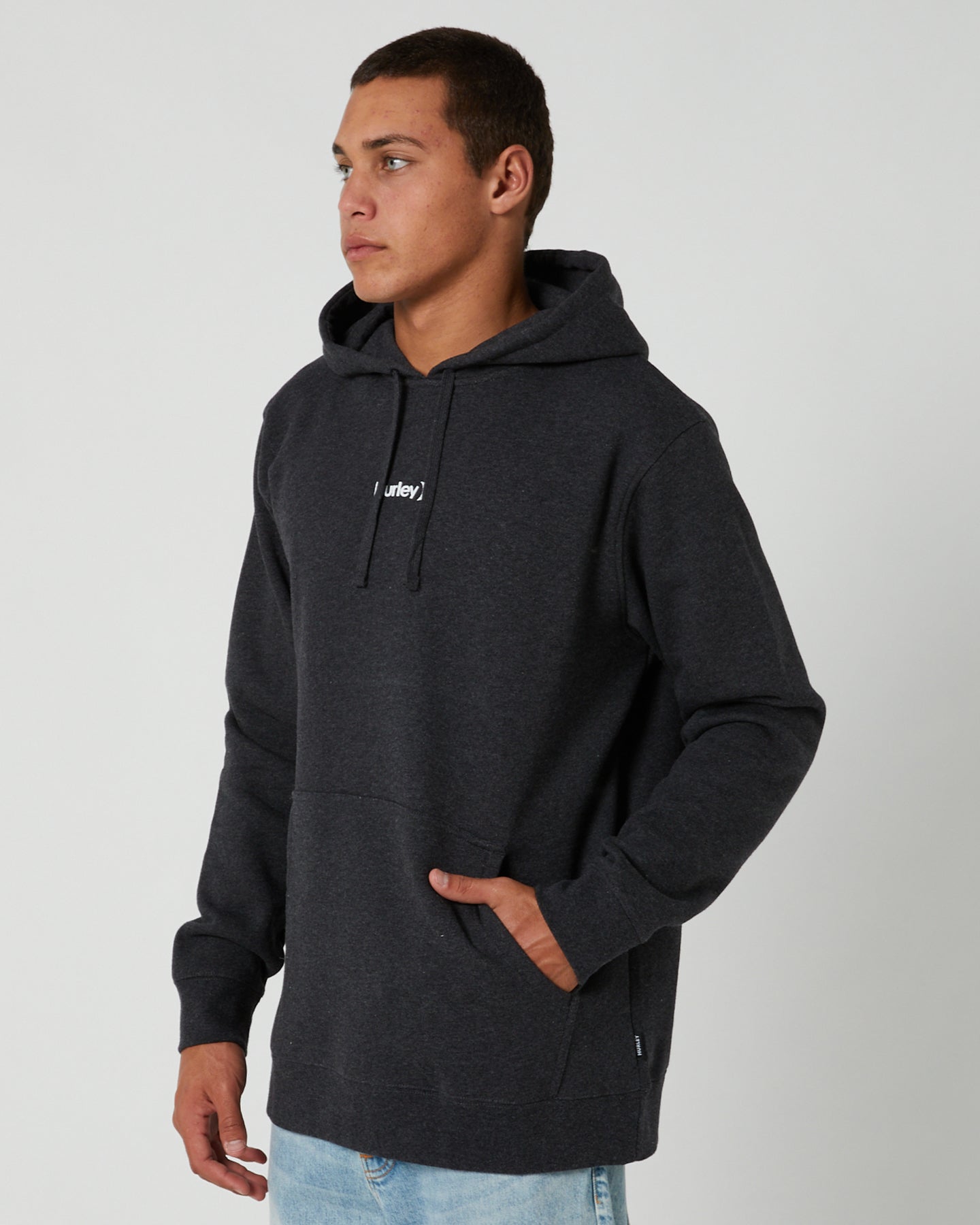 Hurley One & Only Pullover - Heather Black (view 3)