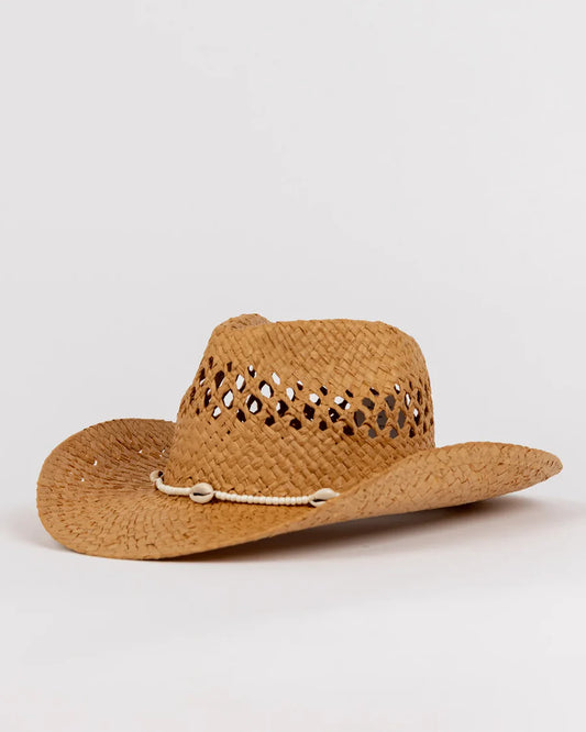 Howdy Cowboy Straw Hat - Caramel 1