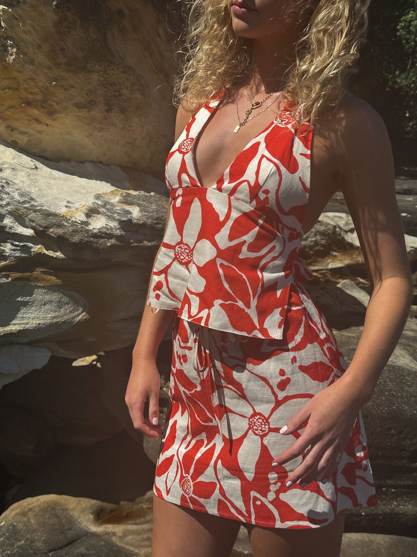 Mini Skirt - Poppy Floral