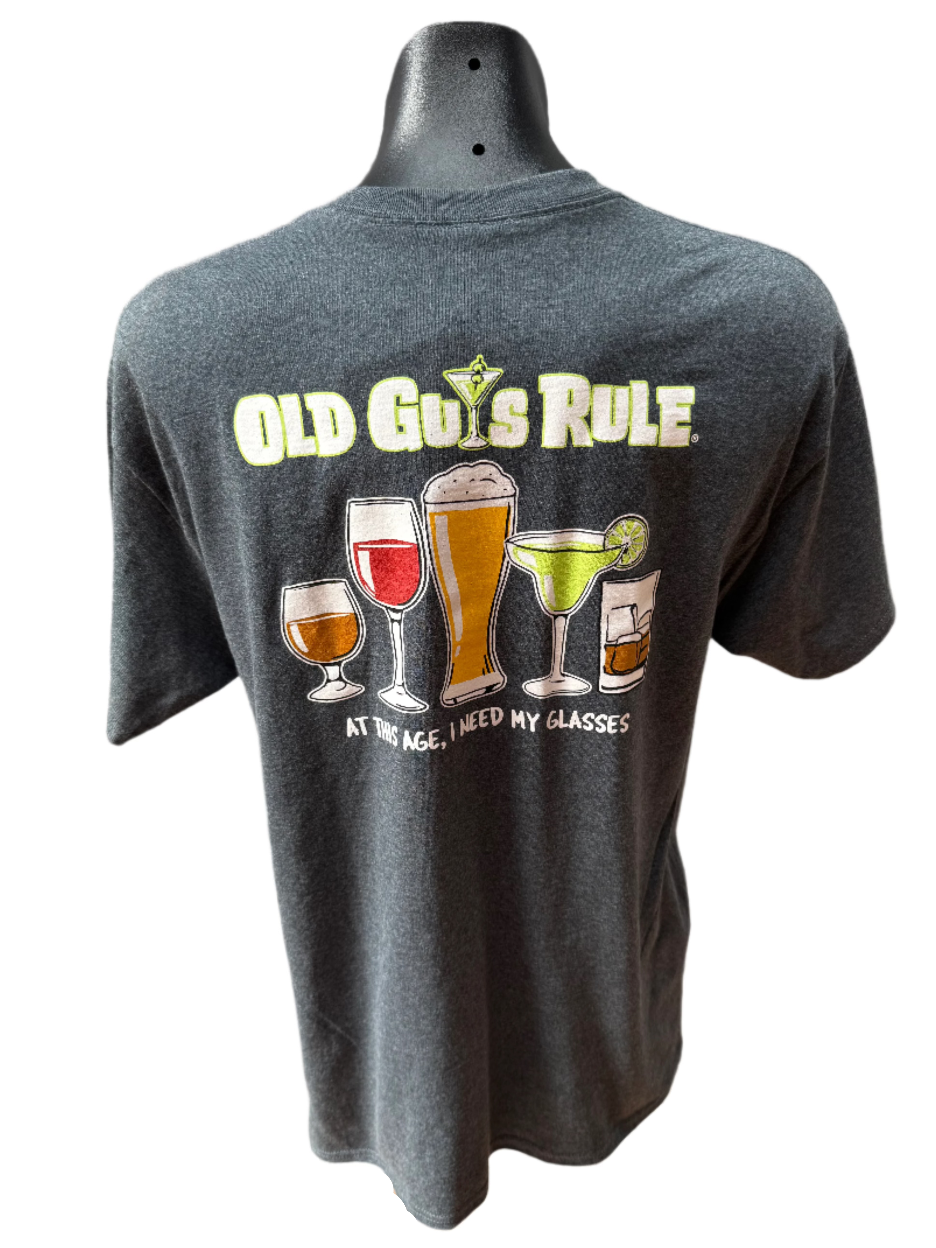 At This Age, I Need My Glasses - Tee - Dark Heather - Catani Clothing