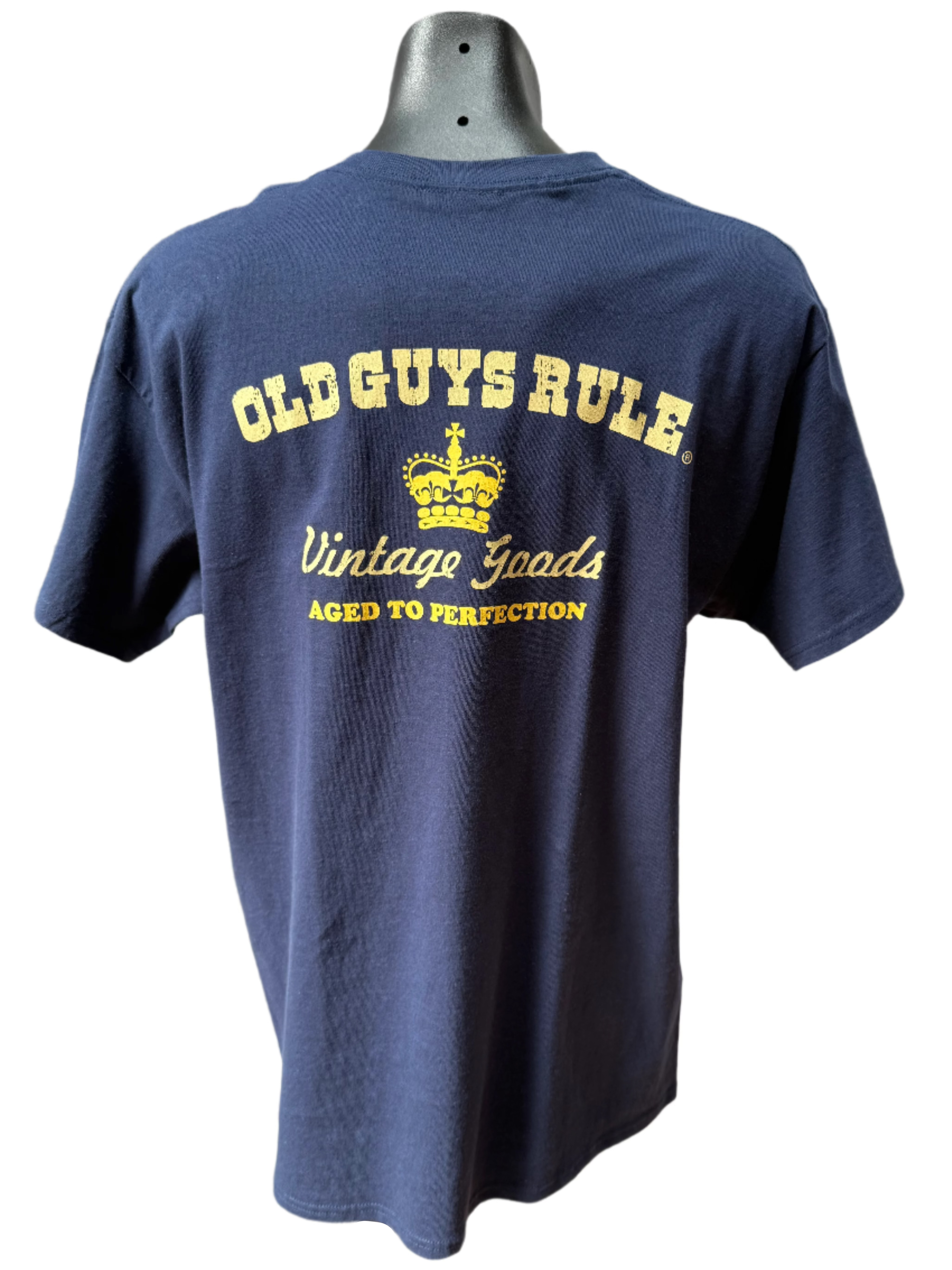 Vintage Label | Aged To Perfection Tee - Navy - Catani Clothing