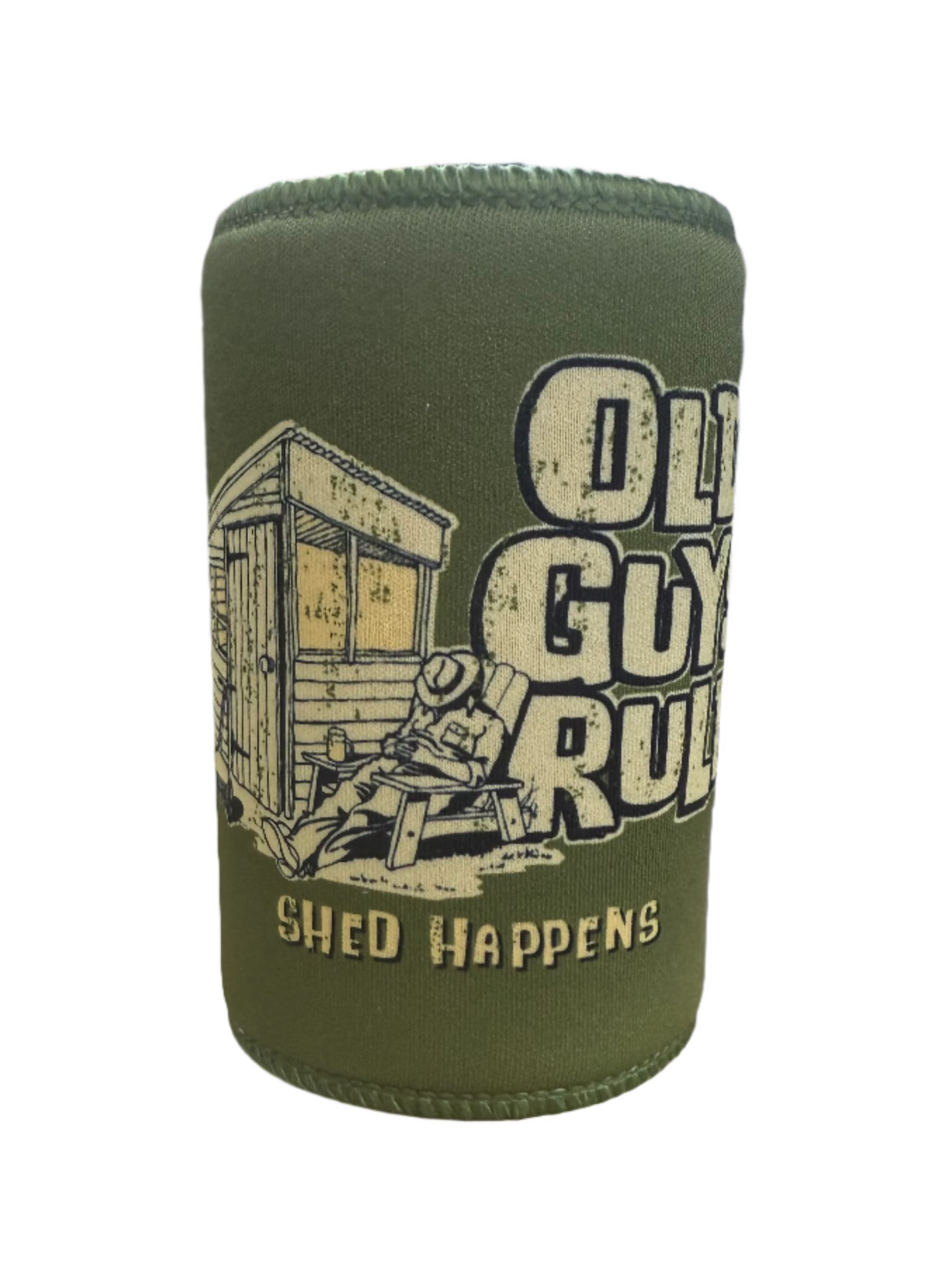 Shed Happens - Old Guy Rule - Stubby Holder