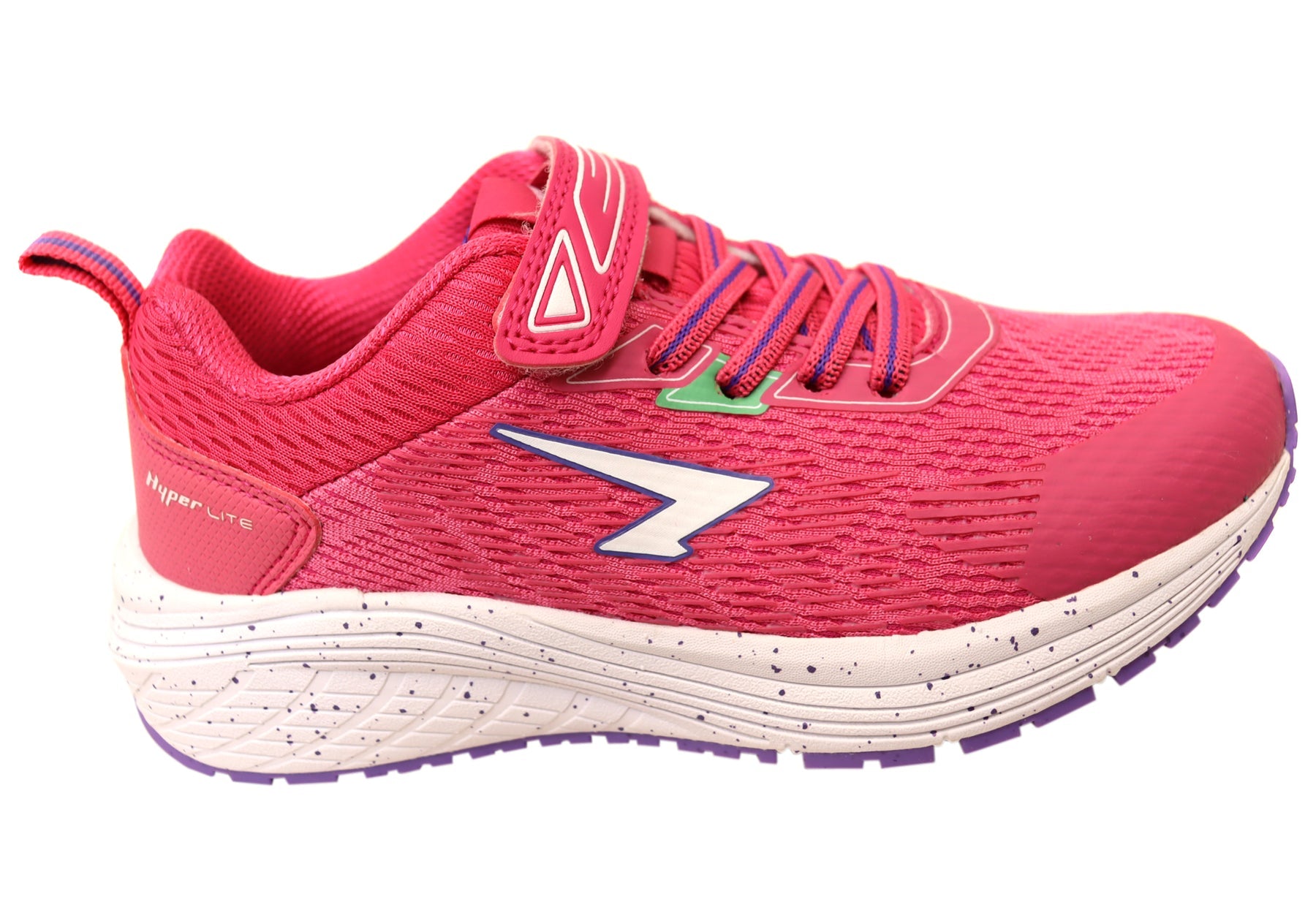 Sfida Prota Girls Fuchsia Lilac shoe, side view