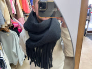 Tassel Scarf - Black - Catani Clothing