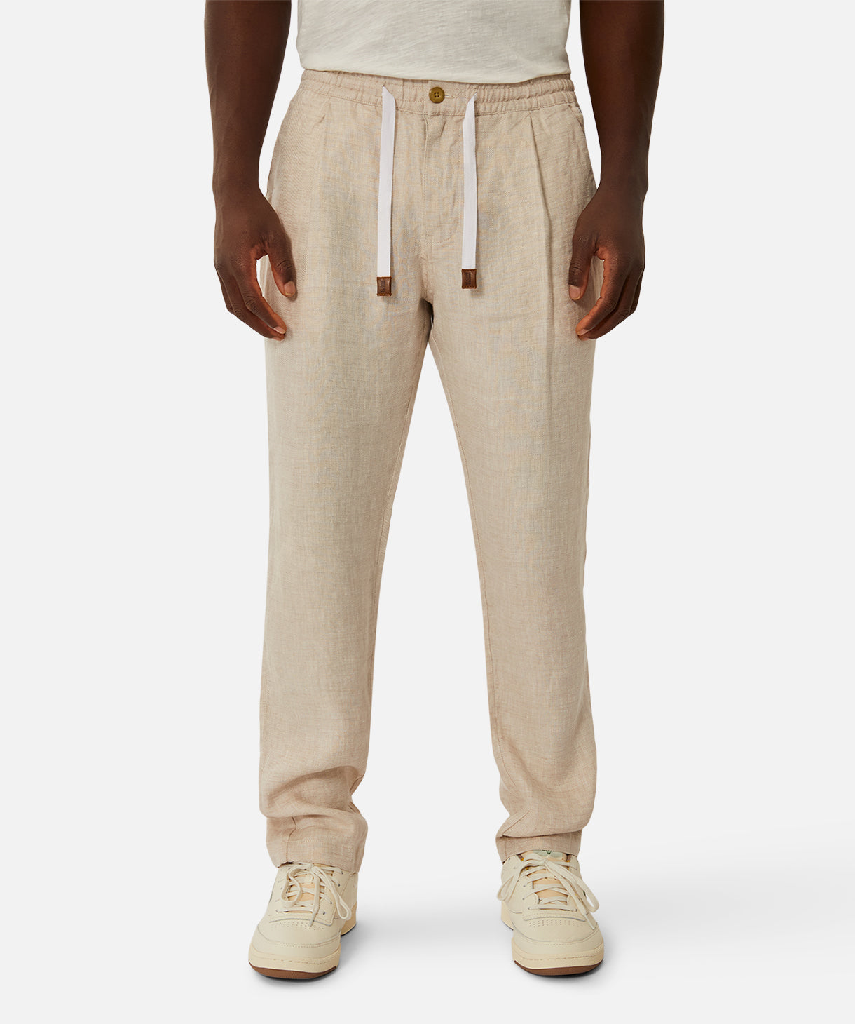 The Capri Linen Pant - YD Wheat - Catani Clothing